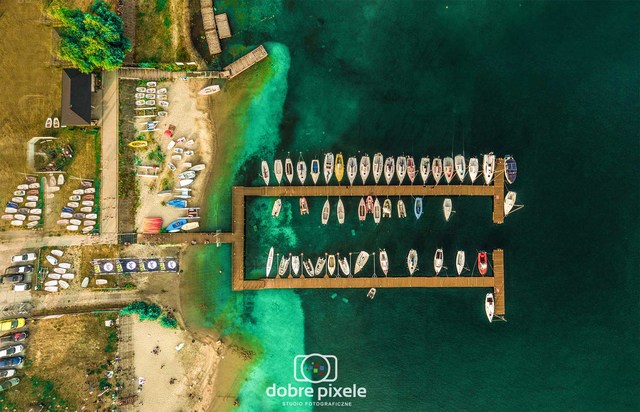 tarnobrzeg z lotu ptaka molo